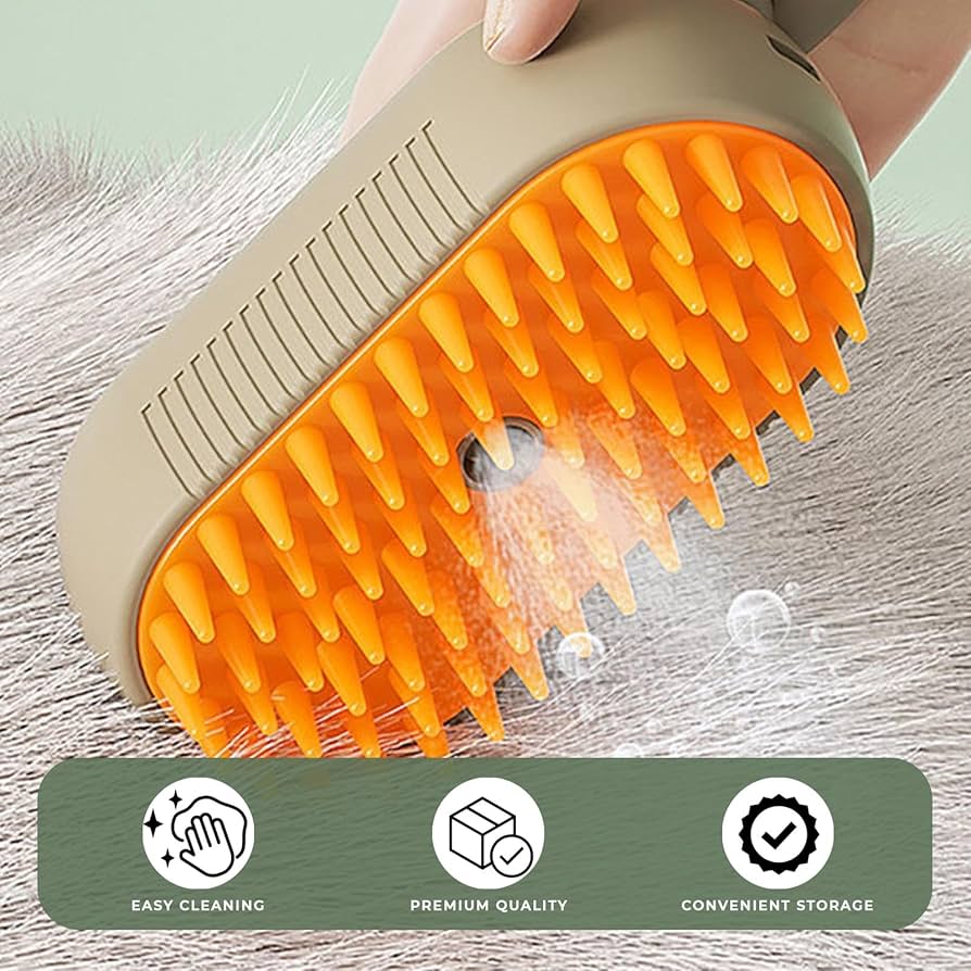 3 in 1 Cat Steam Brush, Dog Steam Brush, Stea...