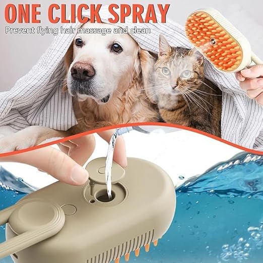 3 in 1 Cat Steam Brush, Dog Steam Brush, Stea...